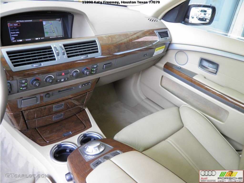 2003 7 Series 745Li Sedan - Alpine White / Dark Beige/Beige III photo #7