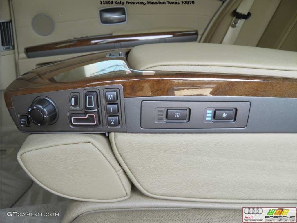 2003 7 Series 745Li Sedan - Alpine White / Dark Beige/Beige III photo #13