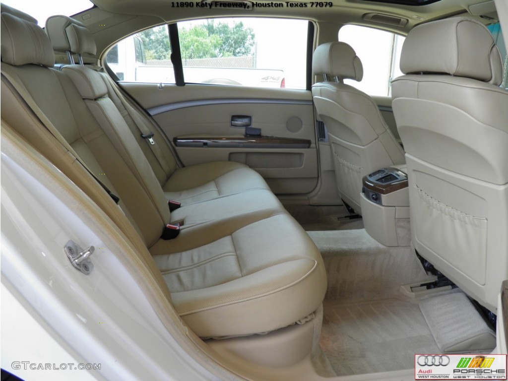 2003 7 Series 745Li Sedan - Alpine White / Dark Beige/Beige III photo #26