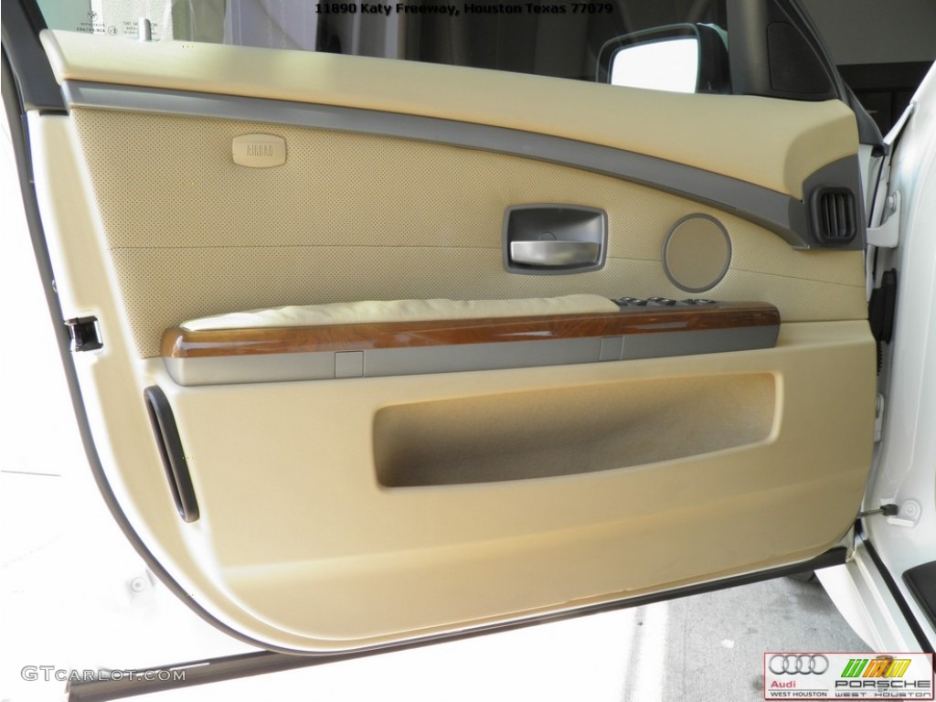 2003 7 Series 745Li Sedan - Alpine White / Dark Beige/Beige III photo #27