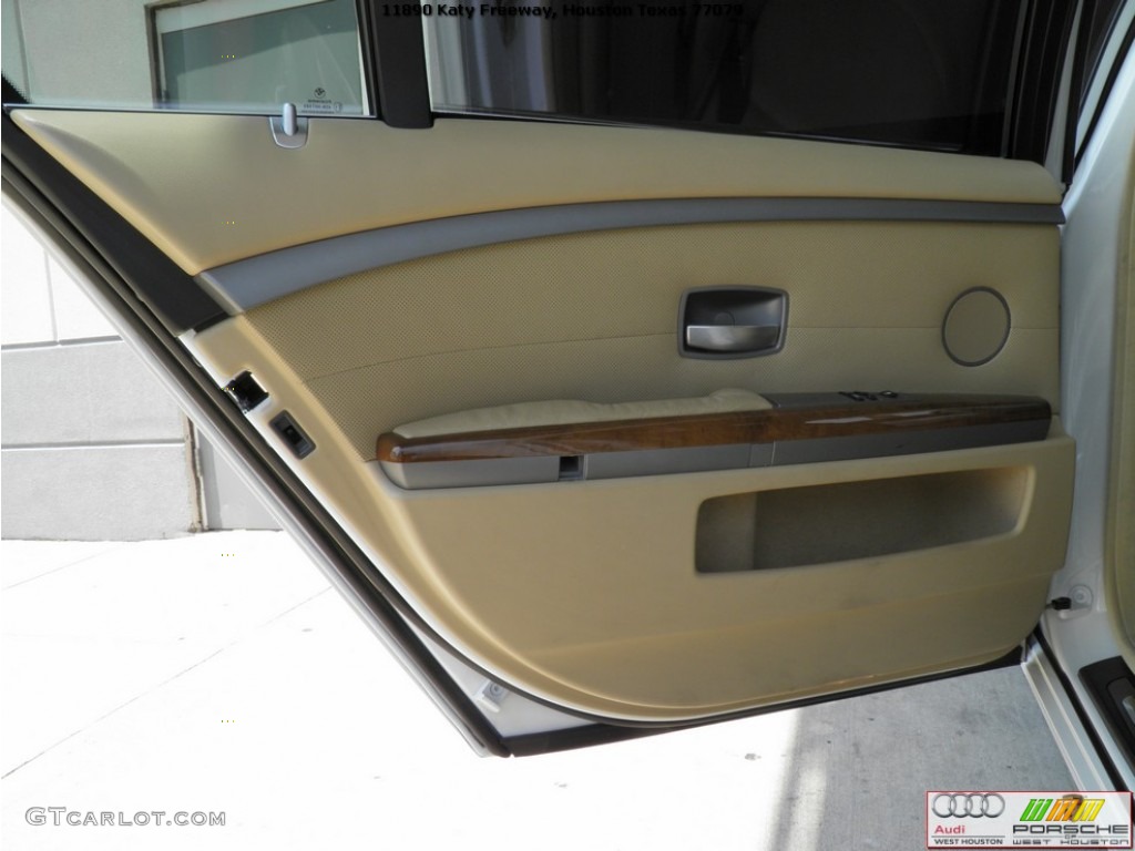 2003 7 Series 745Li Sedan - Alpine White / Dark Beige/Beige III photo #28