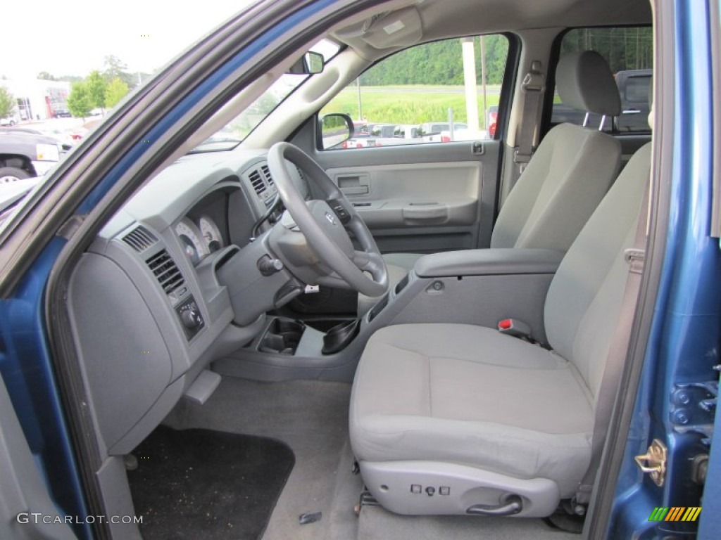 Medium Slate Gray Interior 2005 Dodge Dakota SLT Quad Cab Photo #53234724