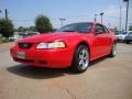 2000 Performance Red Ford Mustang V6 Coupe  photo #1