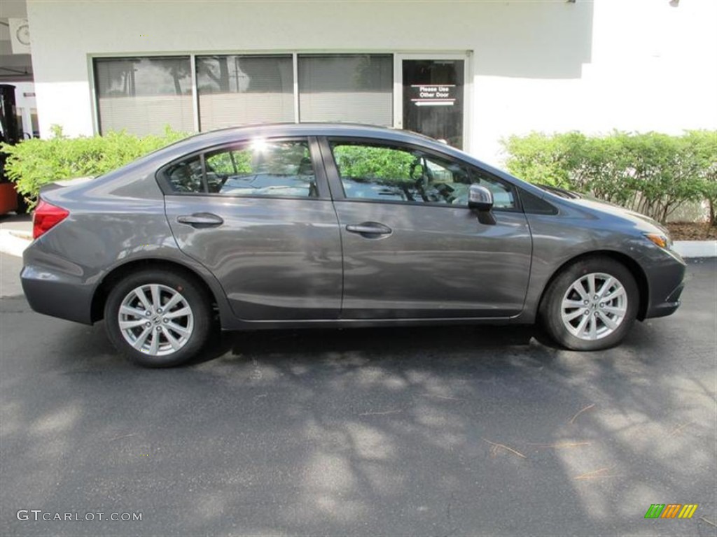 Polished Metal Metallic 2012 Honda Civic EX-L Sedan Exterior Photo #53235027