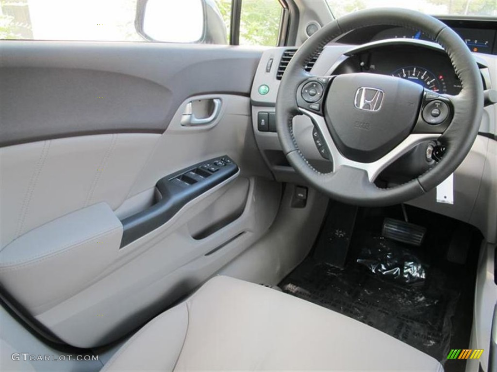 Gray Interior 2012 Honda Civic EX-L Sedan Photo #53235072
