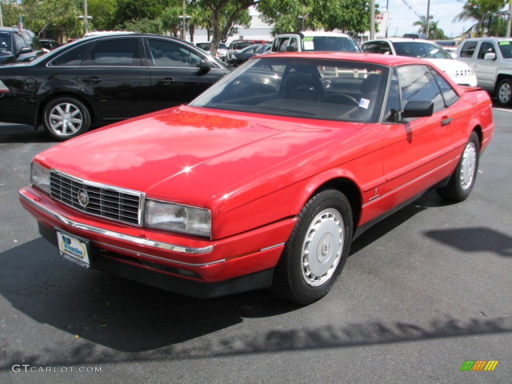 Maroon Metallic 1989 Cadillac Allante Convertible Exterior Photo #53235237