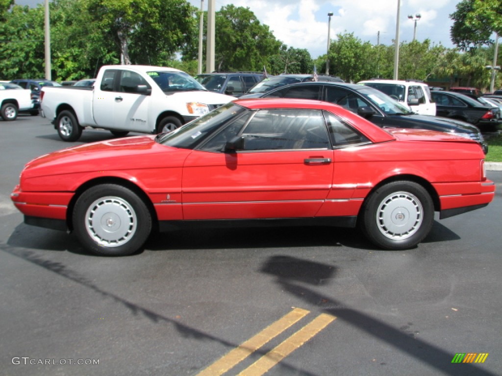 Maroon Metallic 1989 Cadillac Allante Convertible Exterior Photo #53235252