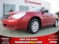 Inferno Red Crystal Pearl 2008 Chrysler Sebring LX Convertible