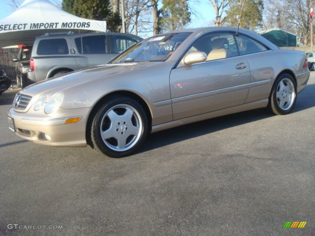 2002 CL 500 - Desert Silver Metallic / Java photo #2