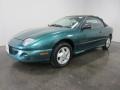 Medium Green Blue Metallic 1999 Pontiac Sunfire GT Convertible