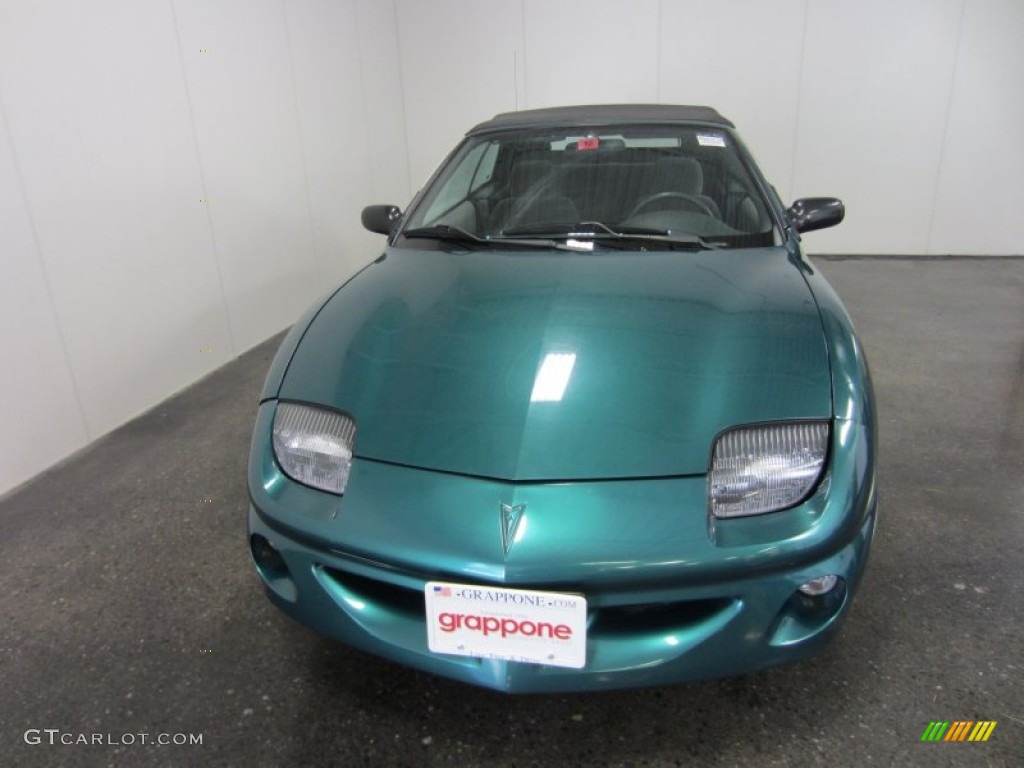 1999 Sunfire GT Convertible - Medium Green Blue Metallic / Graphite photo #2