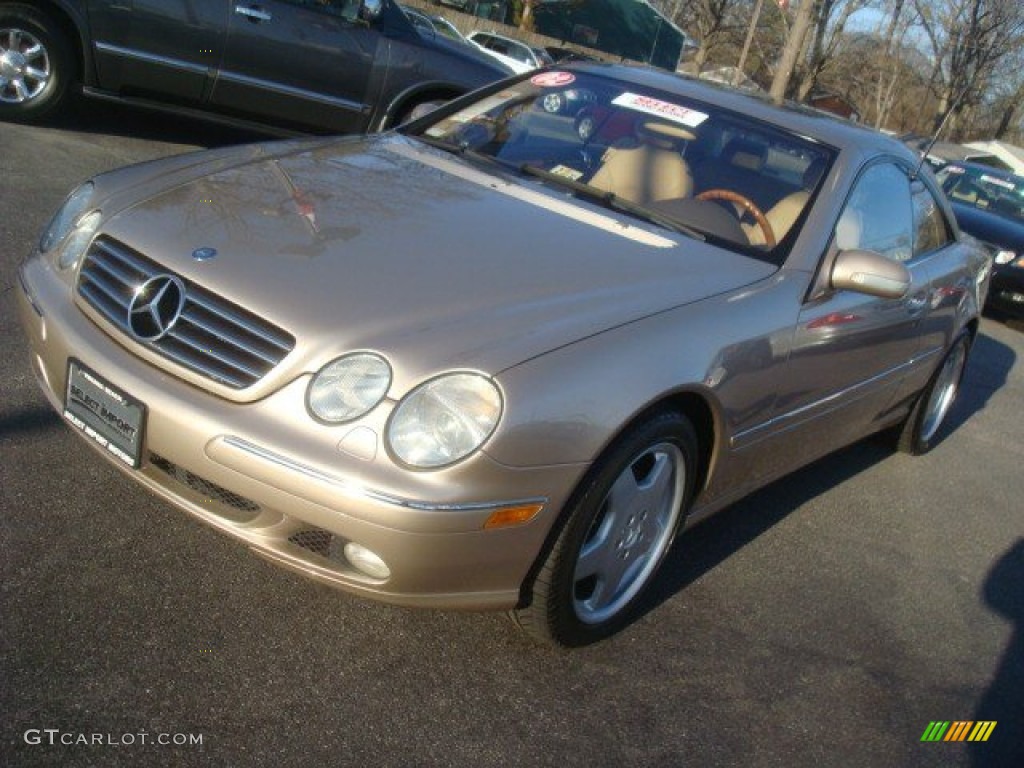 2002 CL 500 - Desert Silver Metallic / Java photo #9