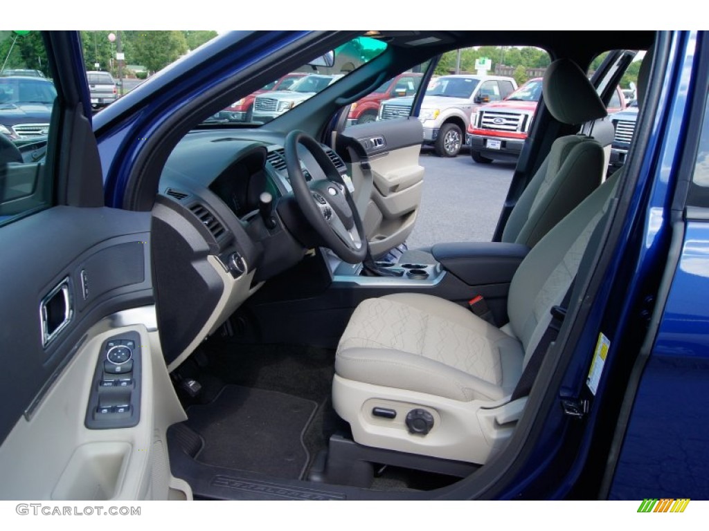Medium Light Stone Interior 2012 Ford Explorer FWD Photo #53238363