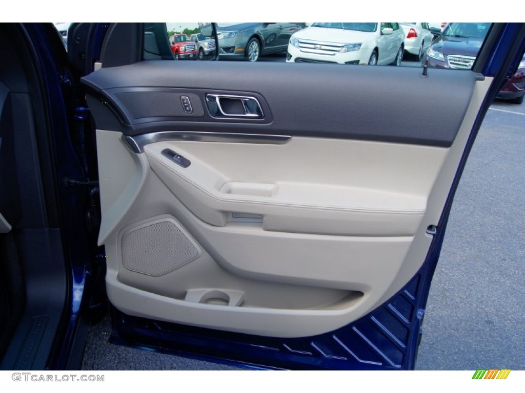 2012 Ford Explorer FWD Medium Light Stone Door Panel Photo #53238453