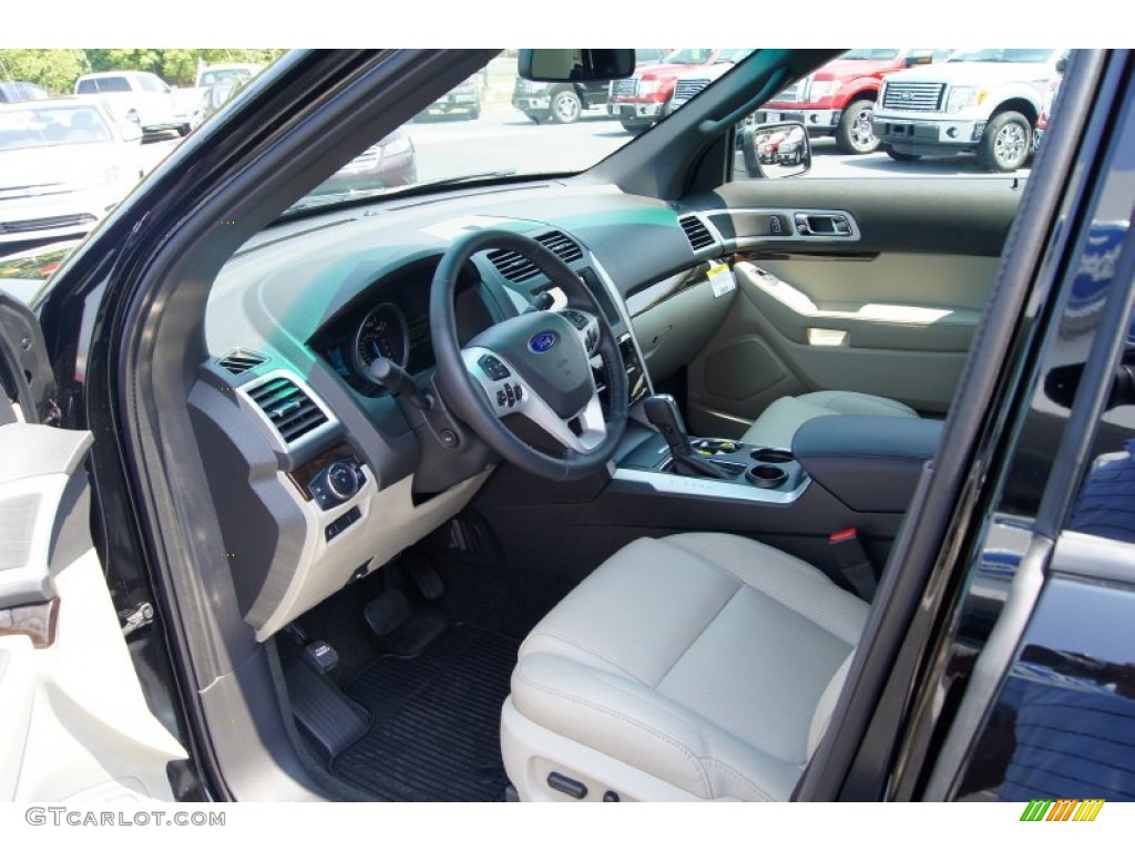 Medium Light Stone Interior 2012 Ford Explorer Limited EcoBoost Photo #53239398
