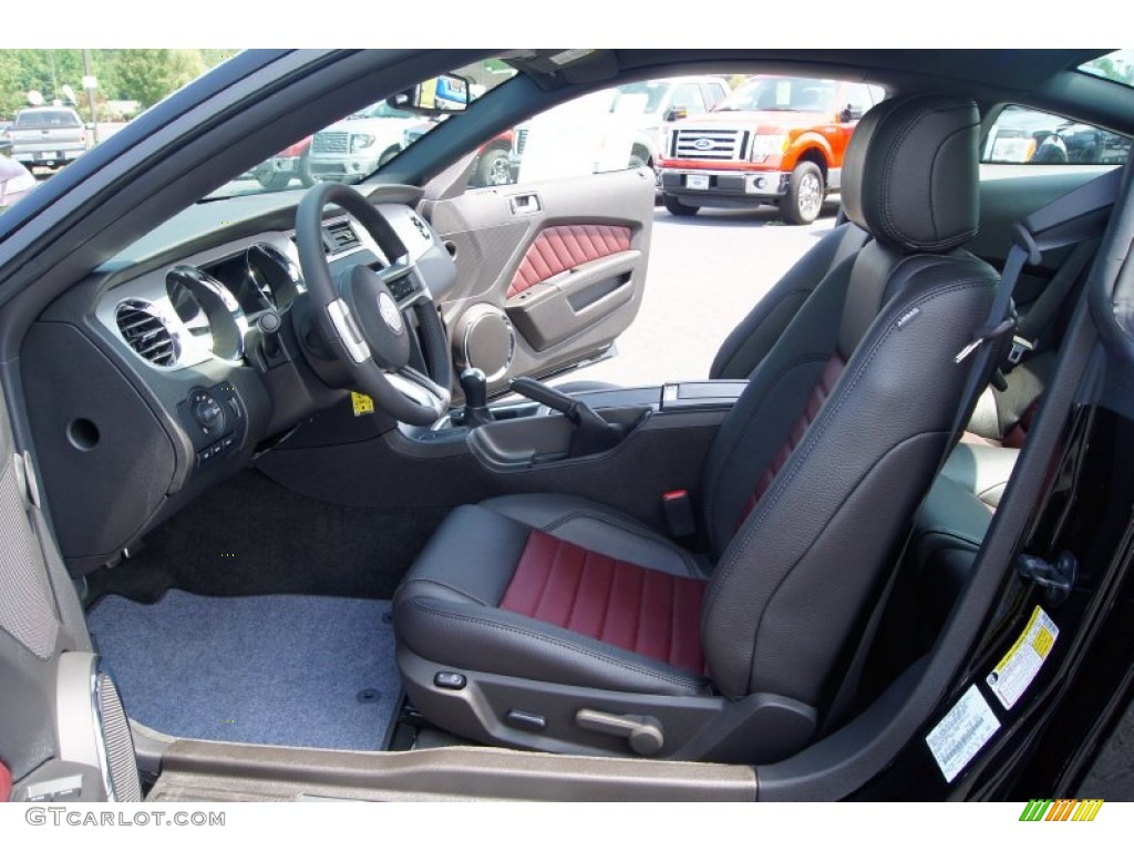 Lava Red/Charcoal Black Interior 2012 Ford Mustang GT Premium Coupe Photo #53239776