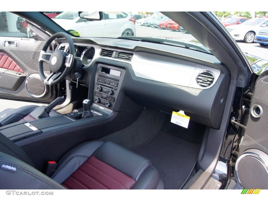 2012 Ford Mustang GT Premium Coupe Lava Red/Charcoal Black Dashboard Photo #53239851