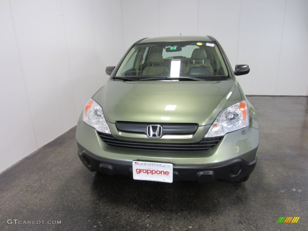 2009 CR-V LX 4WD - Green Tea Metallic / Ivory photo #2