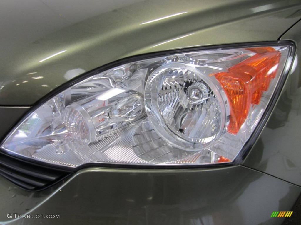 2009 CR-V LX 4WD - Green Tea Metallic / Ivory photo #4