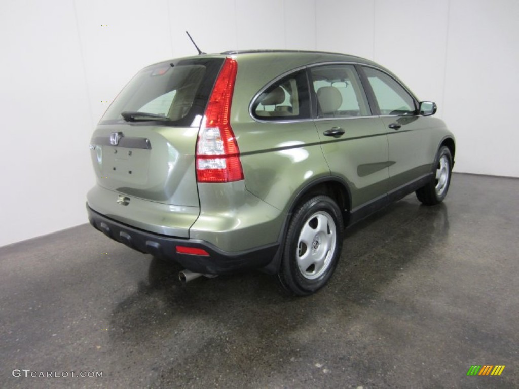 2009 CR-V LX 4WD - Green Tea Metallic / Ivory photo #9