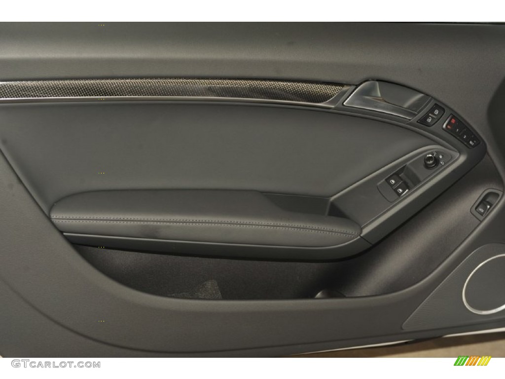 2012 Audi S5 4.2 FSI quattro Coupe Black Door Panel Photo #53241234