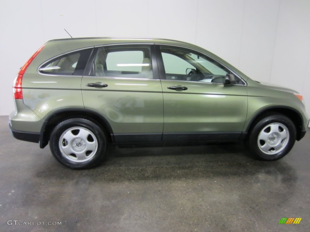 2009 CR-V LX 4WD - Green Tea Metallic / Ivory photo #11