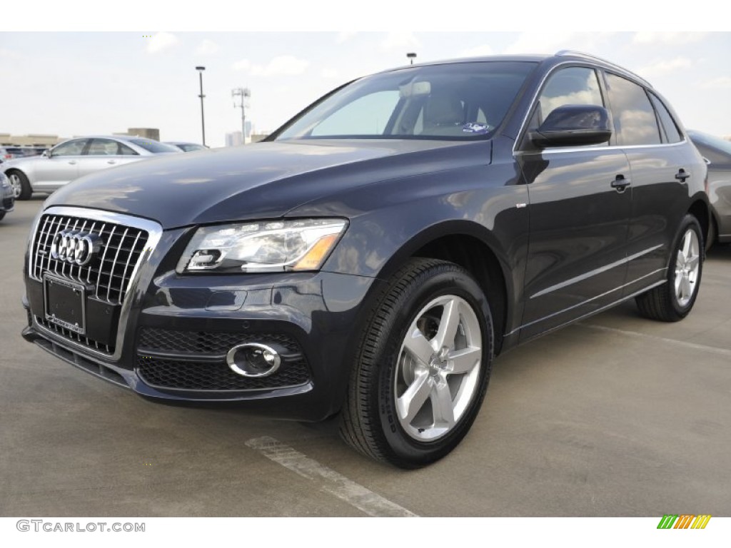 2012 Q5 3.2 FSI quattro - Moonlight Blue Metallic / Cardamom Beige photo #3