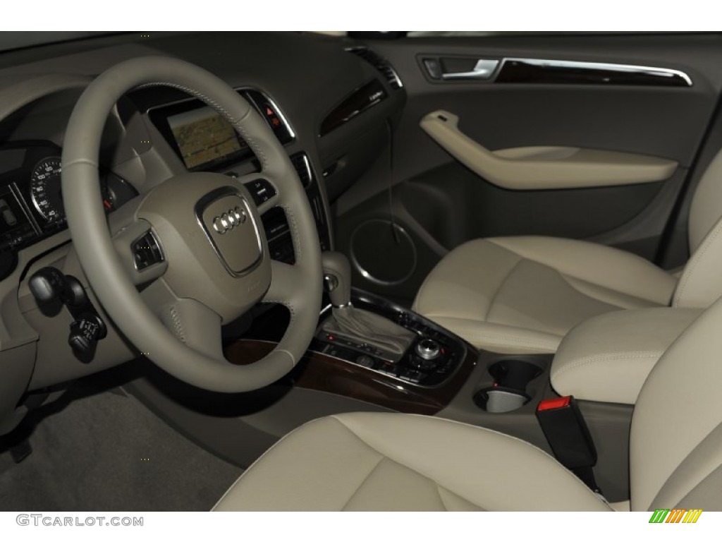 Cardamom Beige Interior 2012 Audi Q5 3.2 FSI quattro Photo #53241996
