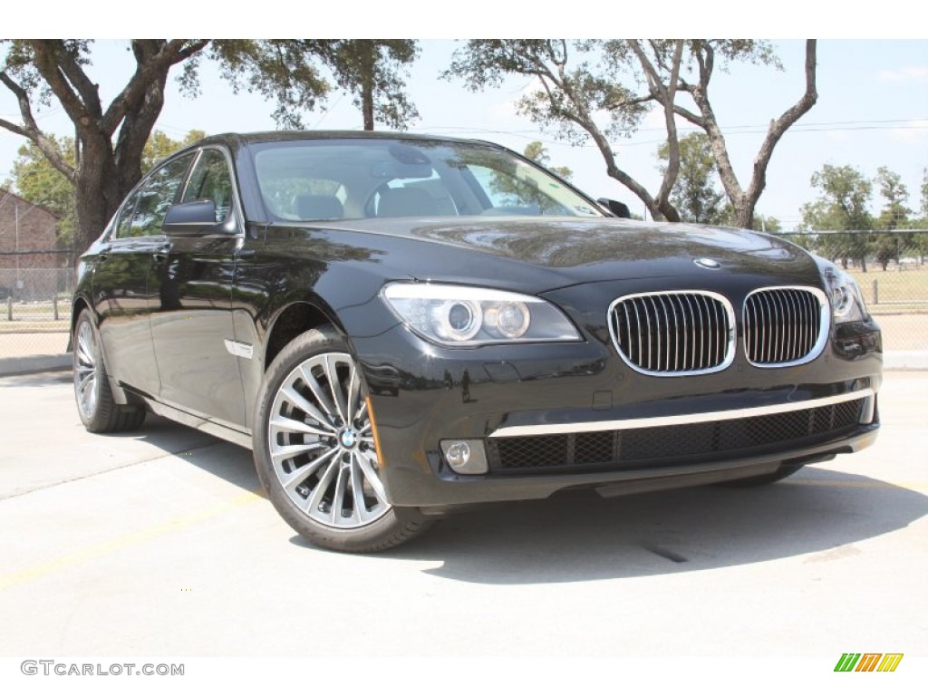2012 7 Series 740Li Sedan - Black Sapphire Metallic / Oyster/Black photo #1