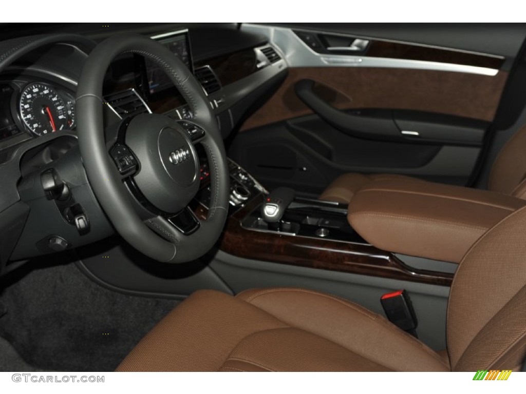 Nougat Brown Interior 2012 Audi A8 4 2 Quattro Photo