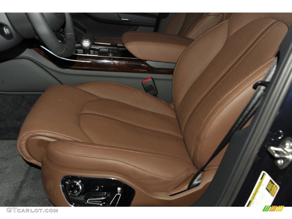 Nougat Brown Interior 2012 Audi A8 4.2 quattro Photo #53242890