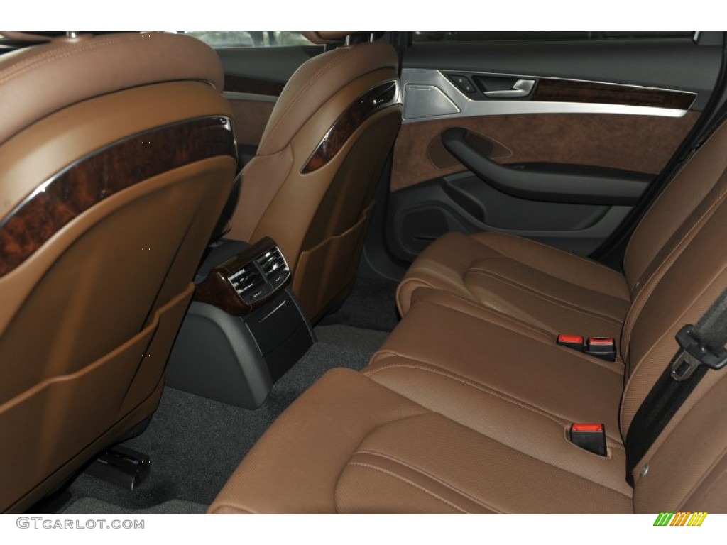 Nougat Brown Interior 2012 Audi A8 4.2 quattro Photo #53243019