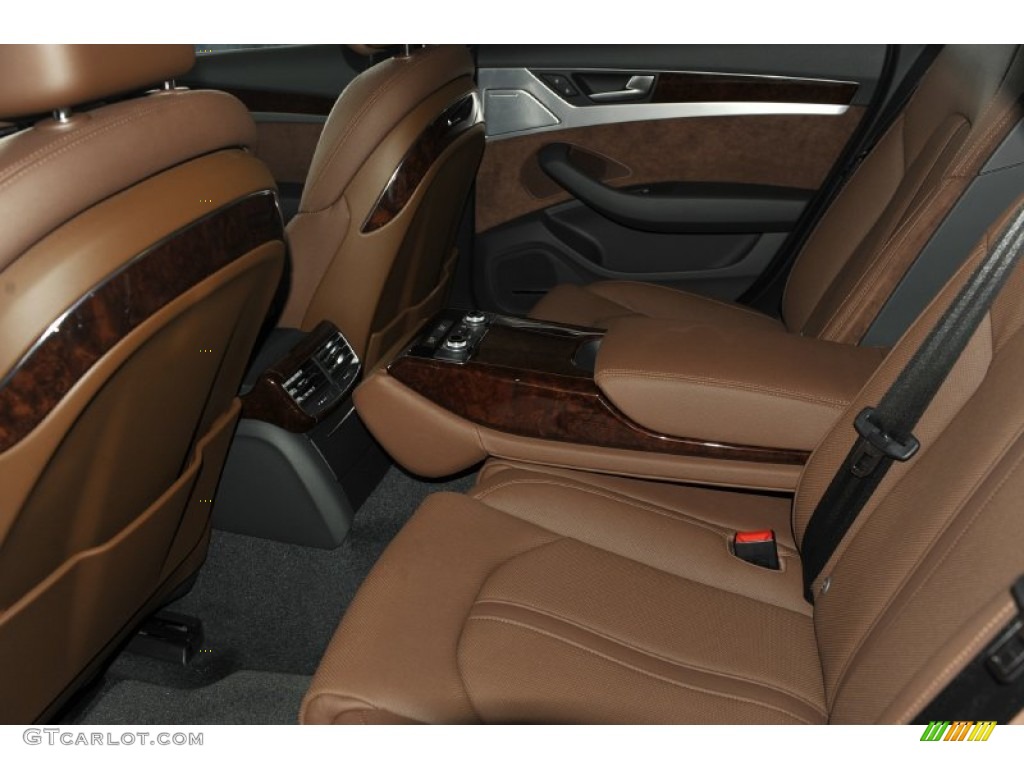 Nougat Brown Interior 2012 Audi A8 4.2 quattro Photo #53243031