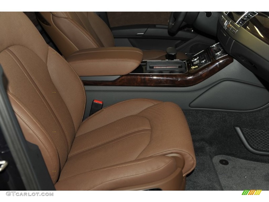 Nougat Brown Interior 2012 Audi A8 4.2 quattro Photo #53243145