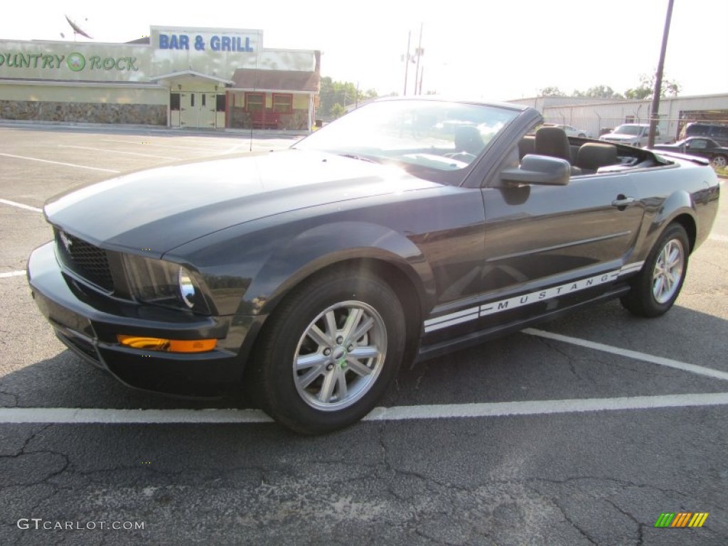 2007 Mustang V6 Premium Convertible - Alloy Metallic / Dark Charcoal photo #3