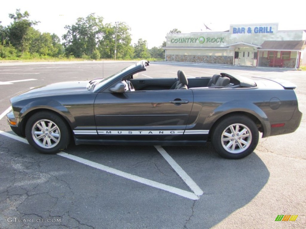 2007 Mustang V6 Premium Convertible - Alloy Metallic / Dark Charcoal photo #4