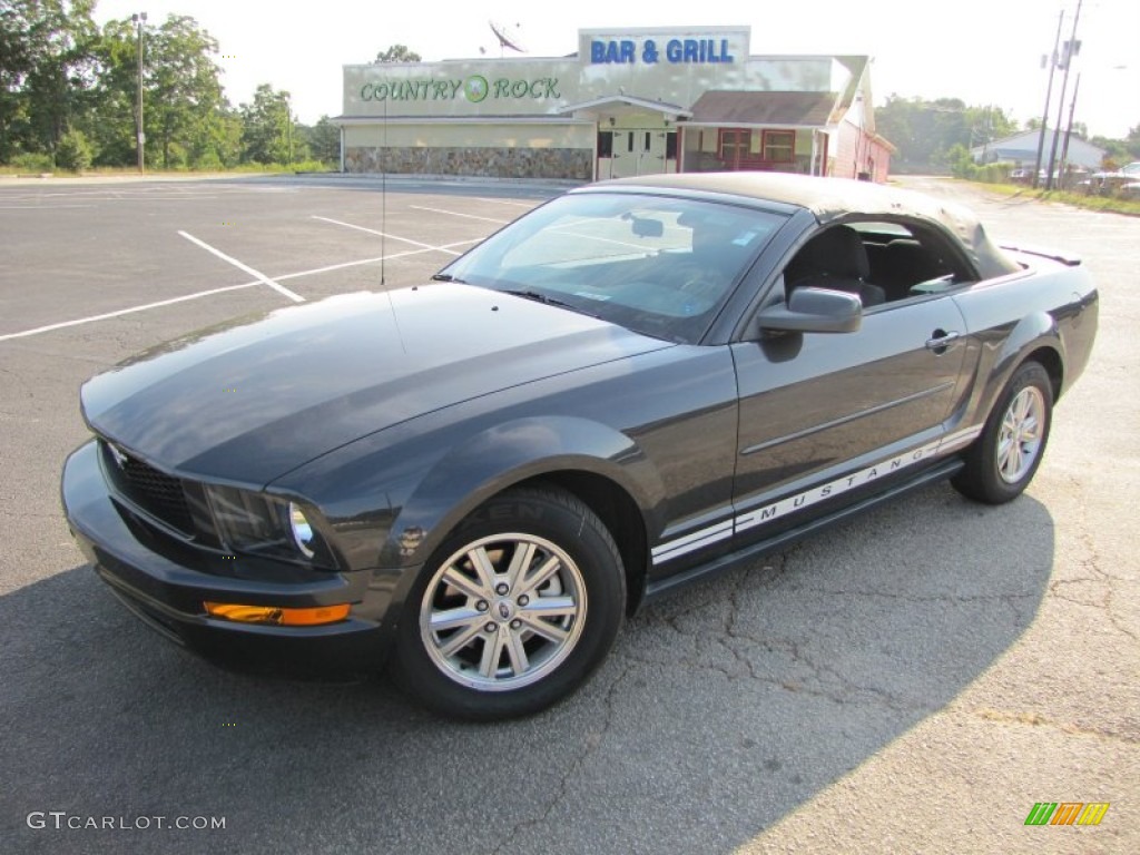 2007 Mustang V6 Premium Convertible - Alloy Metallic / Dark Charcoal photo #17