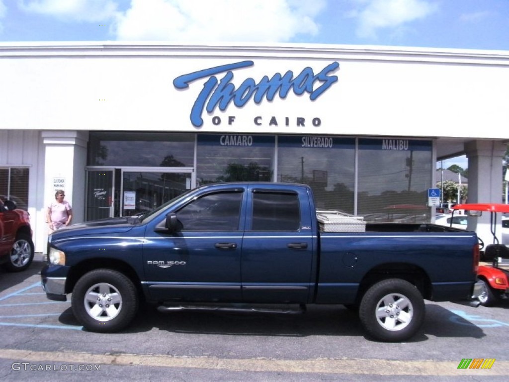 2002 Ram 1500 ST Quad Cab 4x4 - Patriot Blue Pearlcoat / Dark Slate Gray photo #1