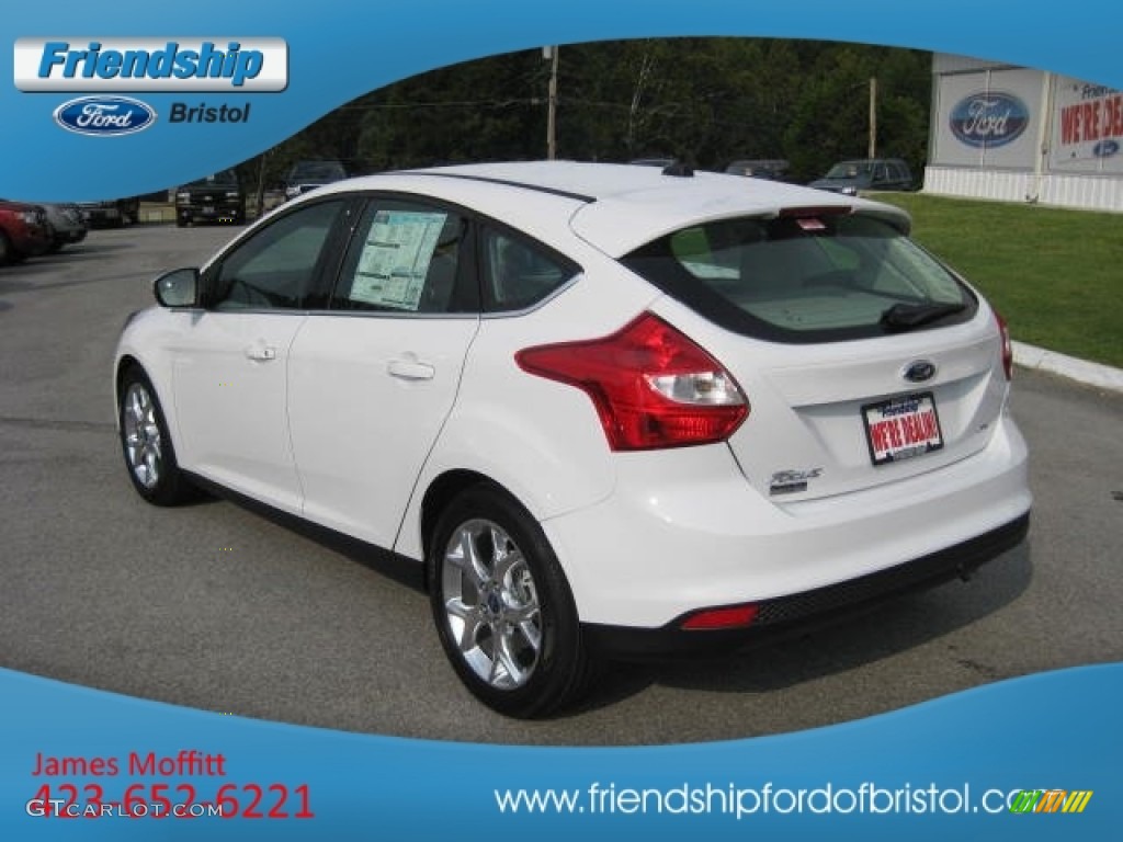 2012 Focus SEL 5-Door - Oxford White / Stone photo #8