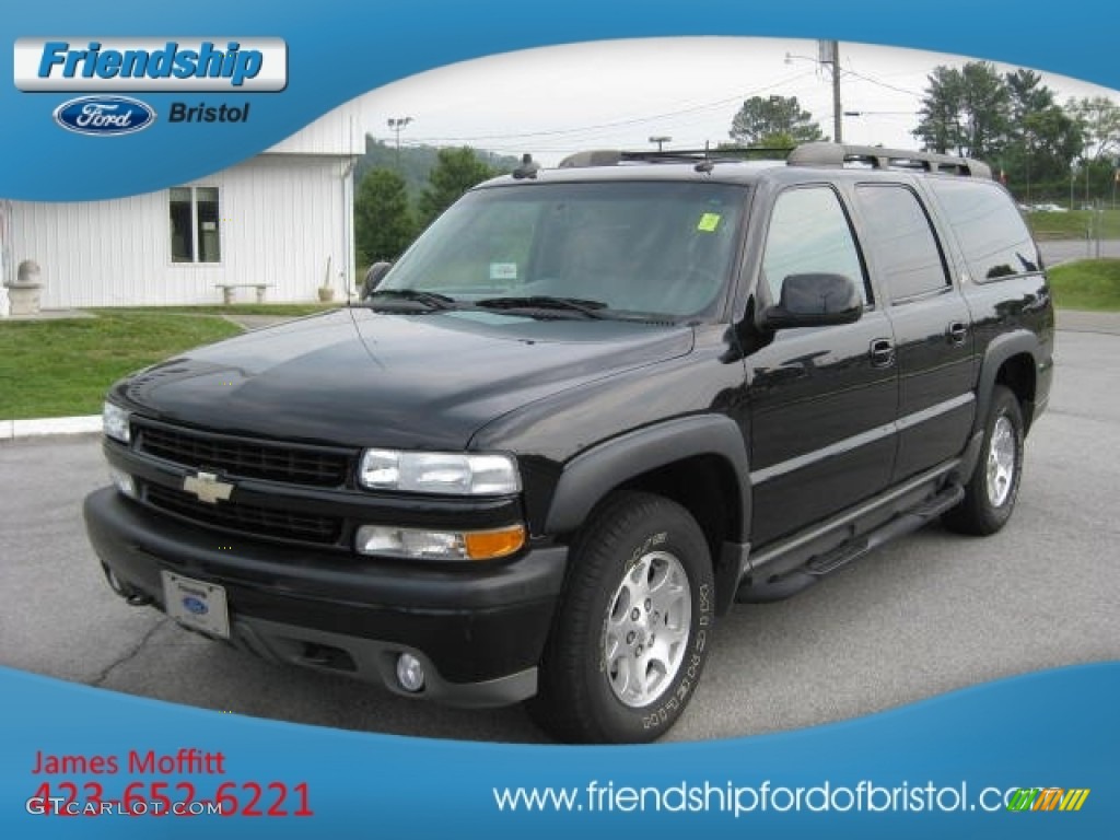 2003 Suburban 1500 Z71 4x4 - Black / Gray/Dark Charcoal photo #2