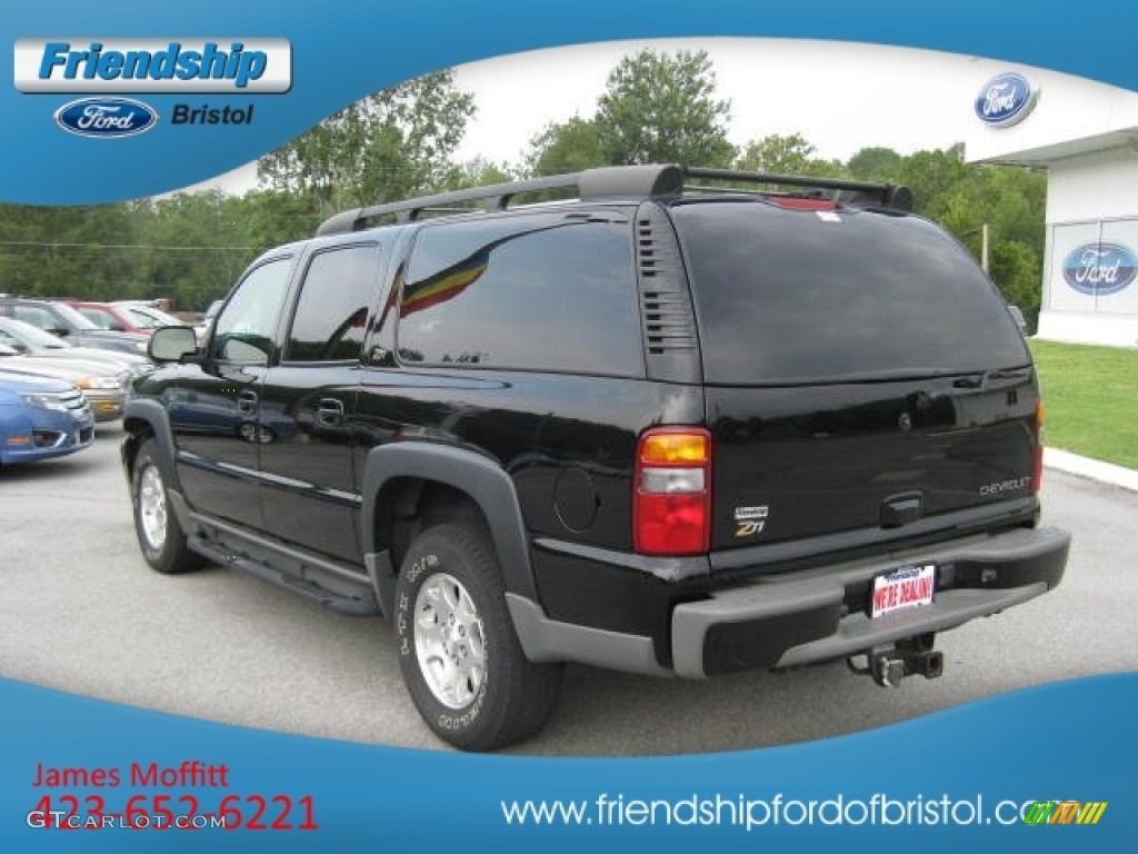2003 Suburban 1500 Z71 4x4 - Black / Gray/Dark Charcoal photo #8