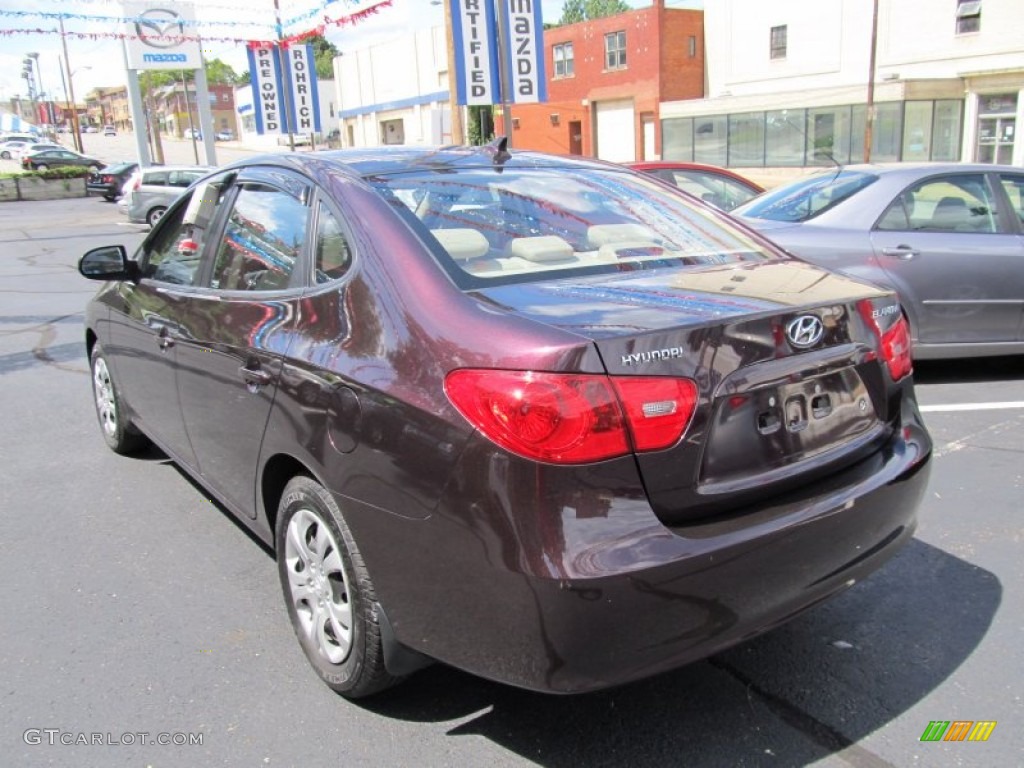 2009 Elantra GLS Sedan - Purple Rain / Beige photo #3