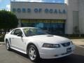 2002 Oxford White Ford Mustang V6 Coupe  photo #1