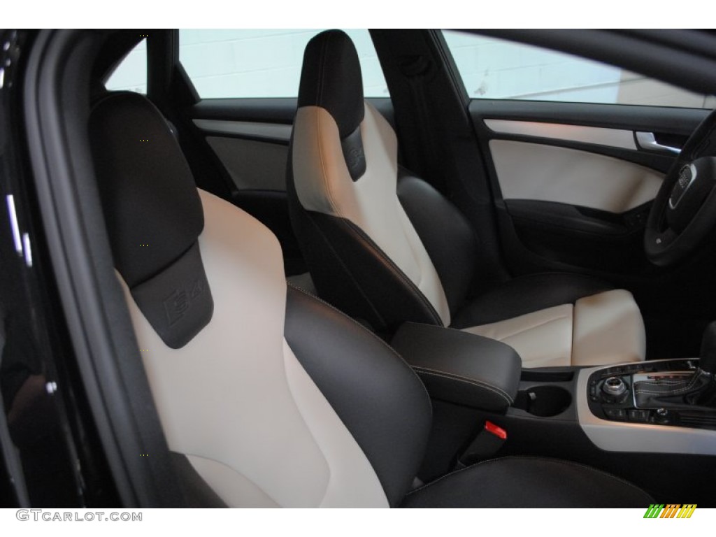 Black/Silver Interior 2010 Audi S4 3.0 quattro Sedan Photo #53248639