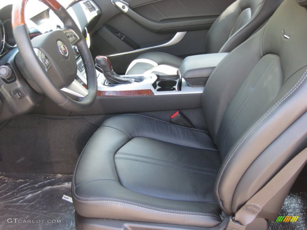 Ebony Interior 2011 Cadillac CTS 4 AWD Coupe Photo #53248898
