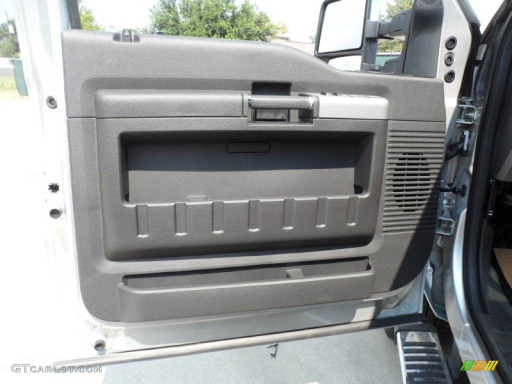 2012 Ford F250 Super Duty Lariat Crew Cab 4x4 Black Door Panel Photo #53248909