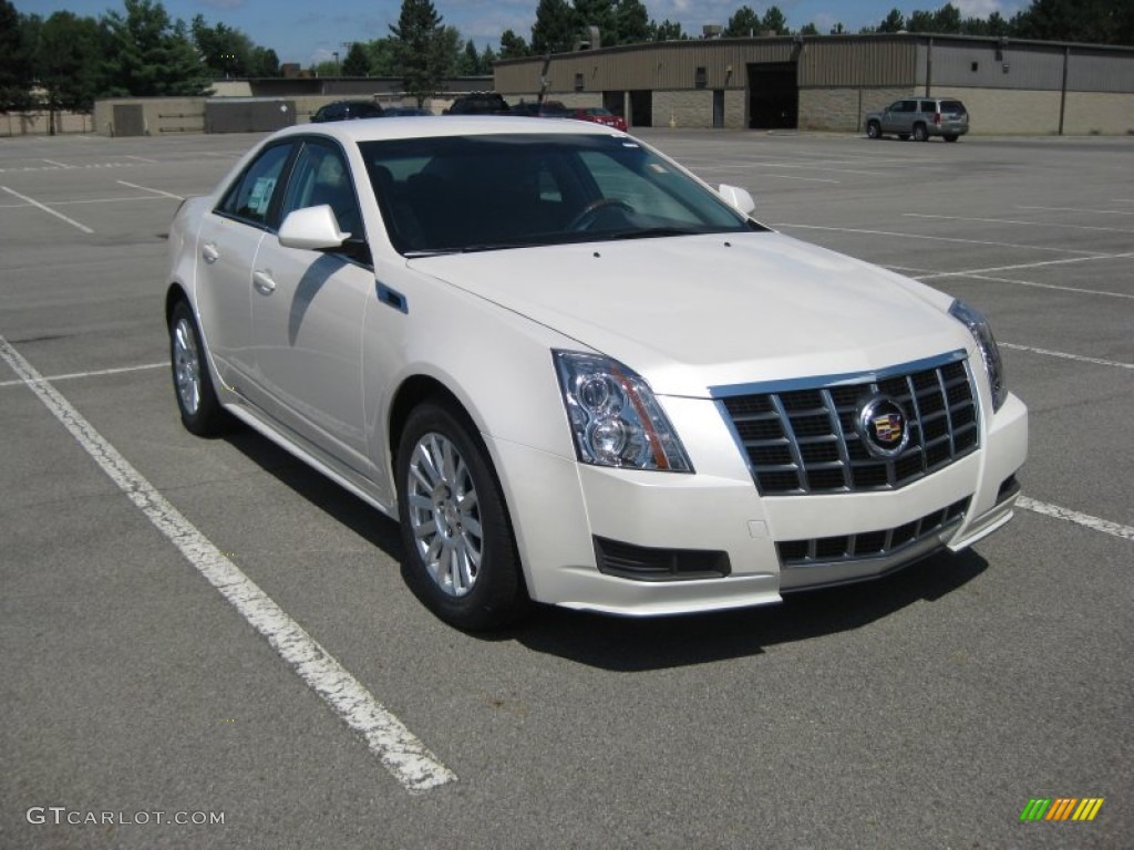 2012 CTS 4 3.0 AWD Sedan - White Diamond Tricoat / Ebony/Ebony photo #1