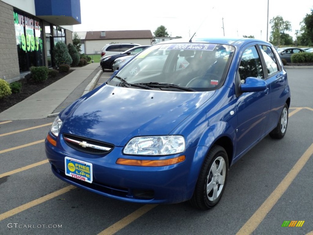 2008 Aveo Aveo5 LS - Bright Blue Metallic / Charcoal photo #1