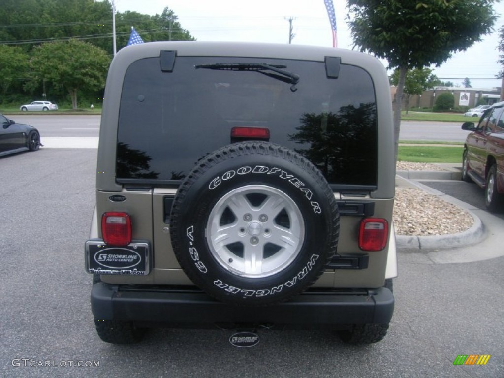 2004 Wrangler Sahara 4x4 - Light Khaki Metallic / Khaki photo #5