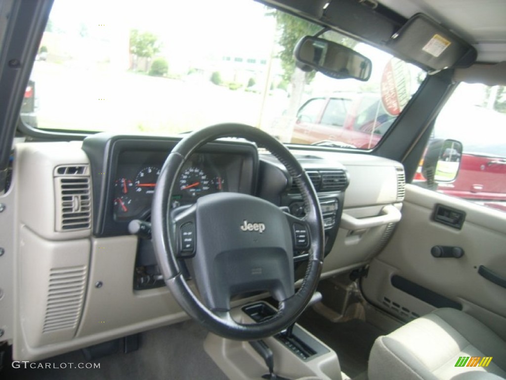 2004 Wrangler Sahara 4x4 - Light Khaki Metallic / Khaki photo #17